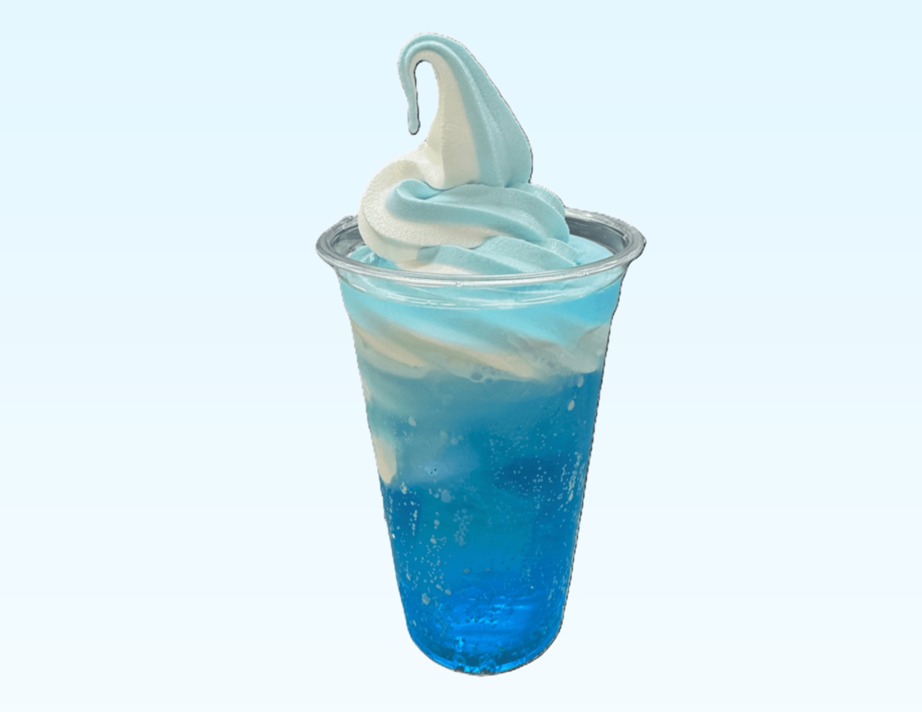 「みくりが池ソフトのクリームソーダ」