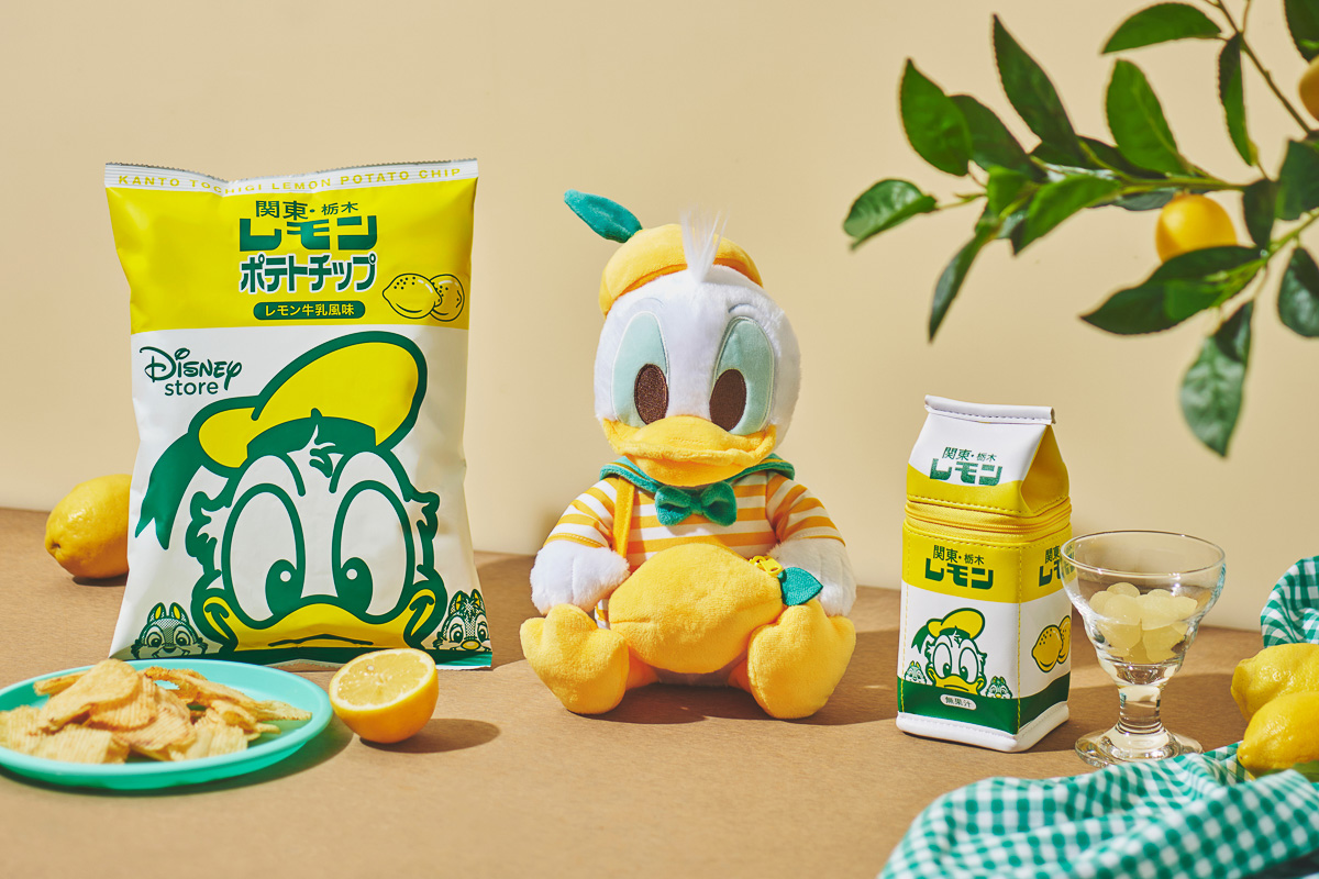 ディズニーストアが「レモン牛乳」との共同企画アイテムを発売する