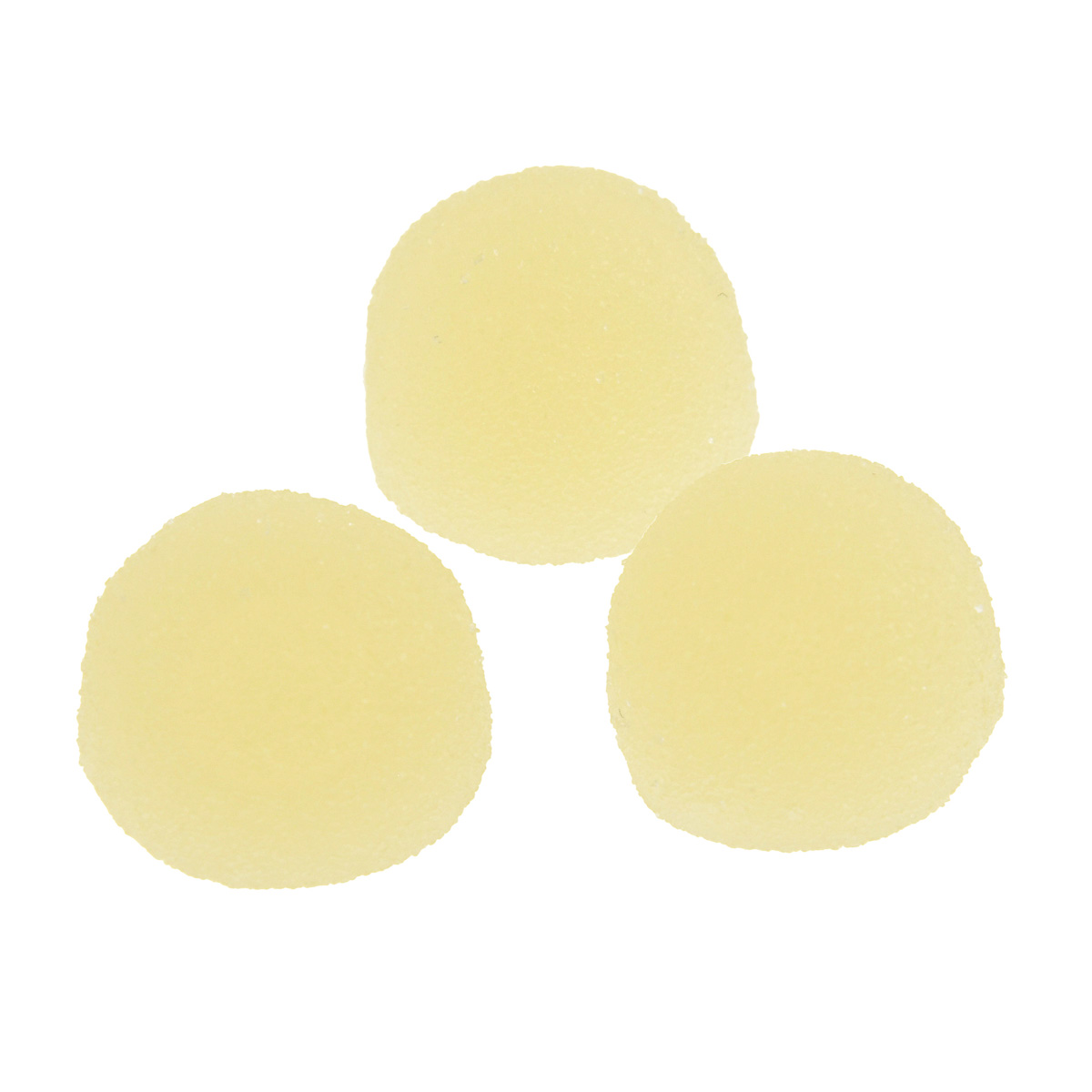 個包装タイプの酸味の効いたレモン風味のグミがポーチに入っている