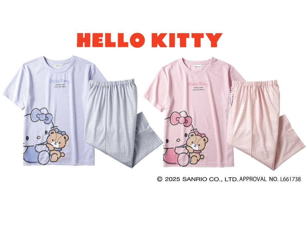 ハローキティ 半袖Tシャツ ルームセット（レディス）