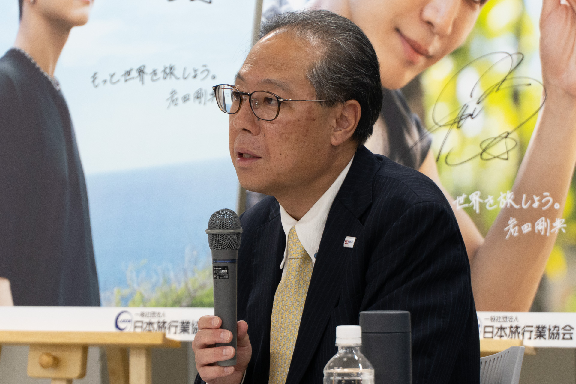 訪日旅行について説明した一般社団法人日本旅行業協会 訪日旅行推進委員会 委員長 百木田康二氏