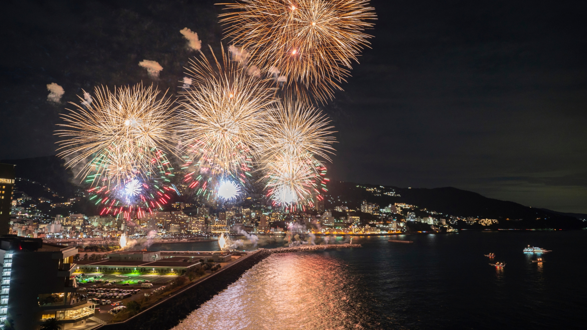 熱海海上花火大会もホテルから鑑賞できる
