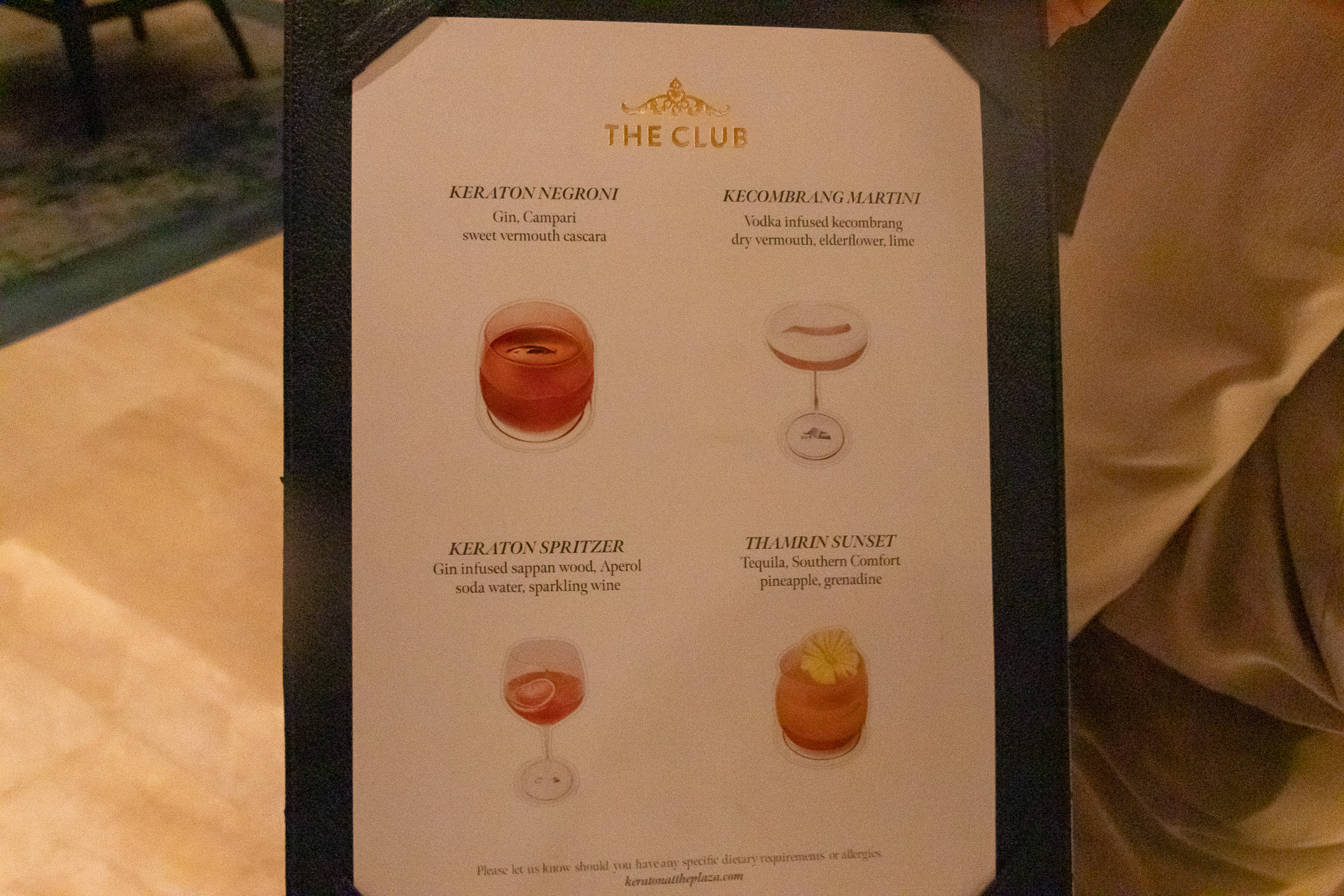 シグネチャーカクテルは4種類を用意