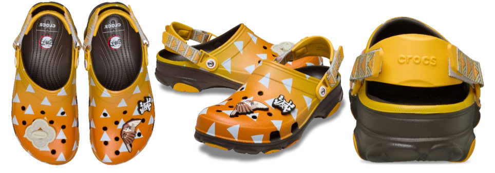 「鬼滅の刃 善逸 オールテレイン クロッグ」（1万1000円）