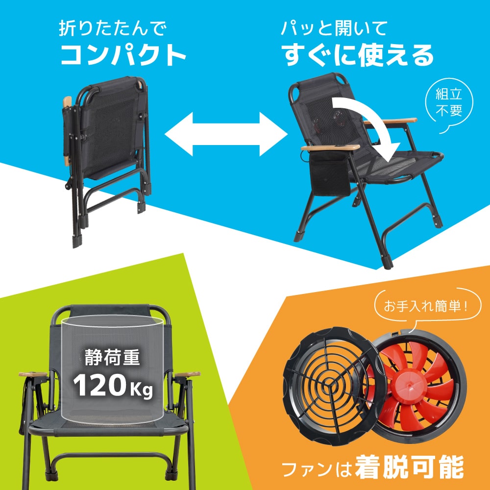 キャンプや釣り、バーベキュー、花火大会などさまざまなシーンで活用できる