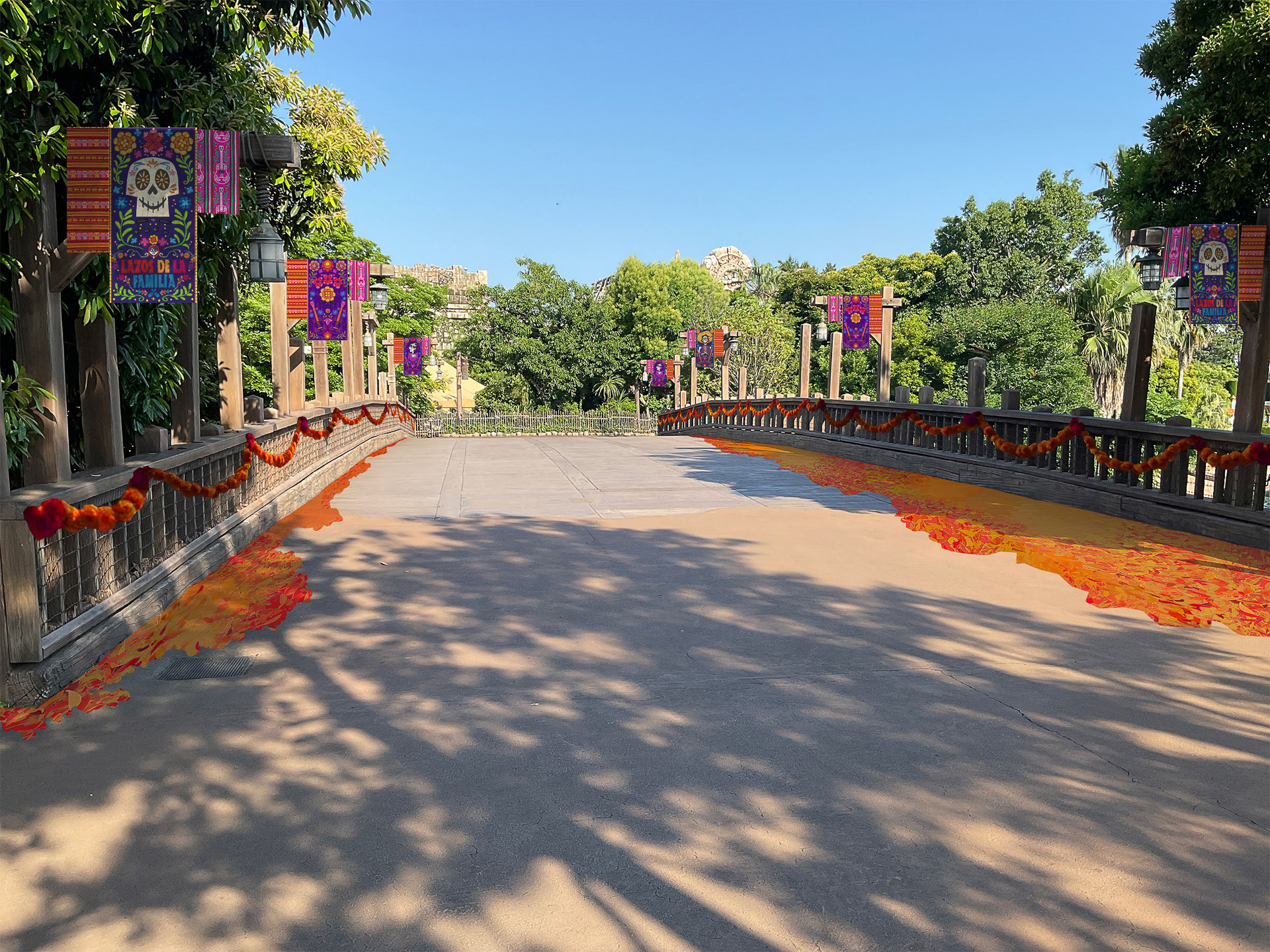 “ブエンテ・ブエナ・ヴィスタ”周辺のデコレーション