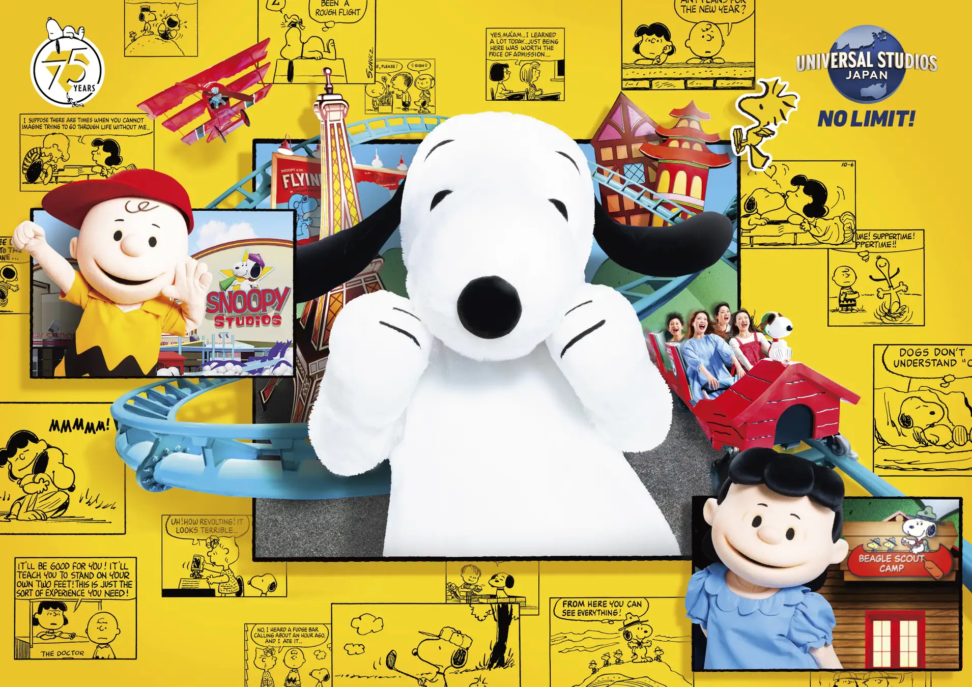 新たなコースターも登場して「スヌーピー・スタジオ」がリニューアル