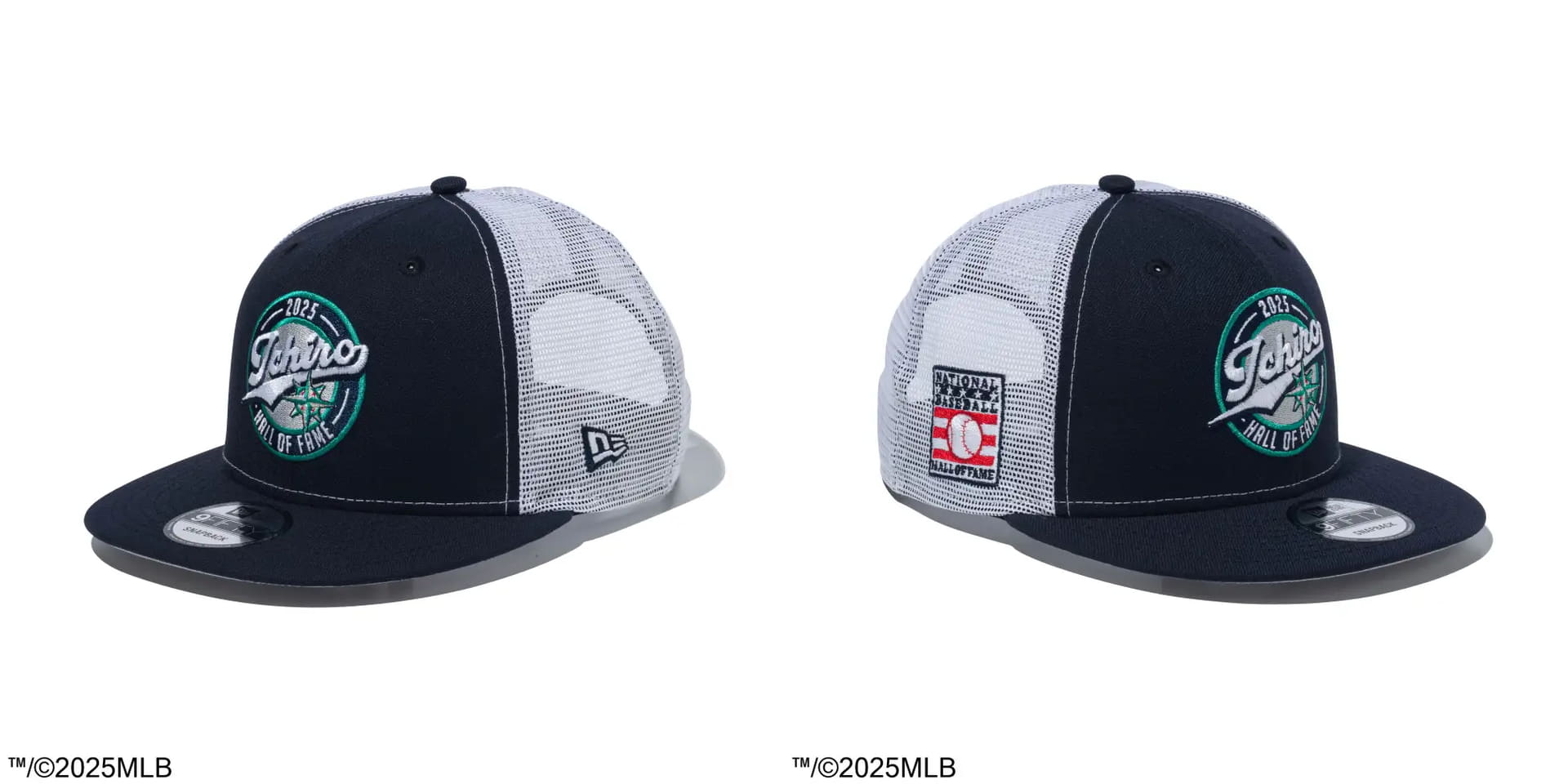 9FIFTY トラッカー Hall of Fame 2025 Ichiro Suzuki シアトル・マリナーズ パッチ ネイビー/ホワイト