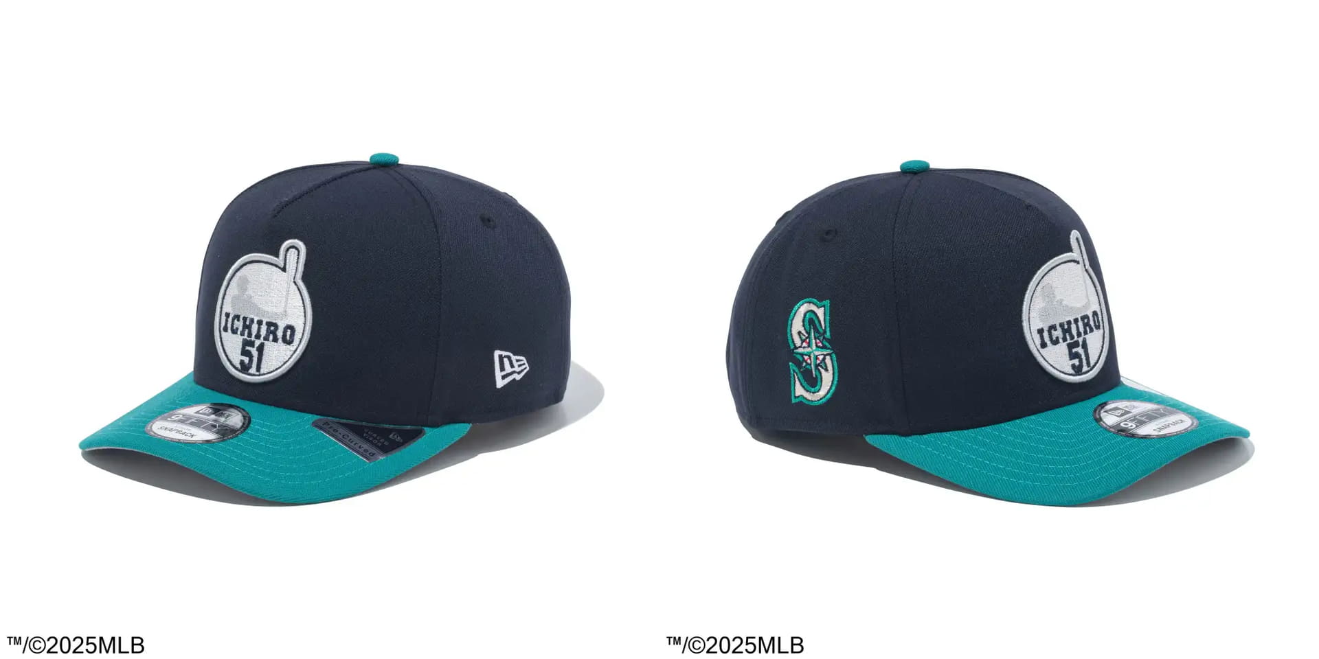 PC 9FIFTY A-Frame Hall of Fame 2025 Ichiro Suzuki シアトル・マリナーズ パッチ ネイビー グリーンバイザー