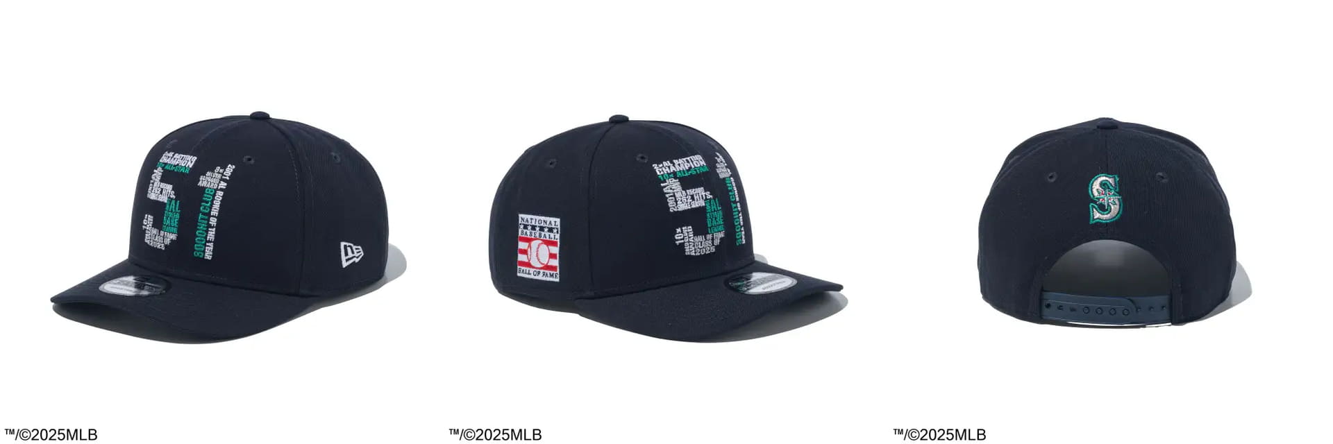 9SEVENTY ストレッチスナップ Hall of Fame 2025 Ichiro Suzuki シアトル・マリナーズ 51 ネイビー