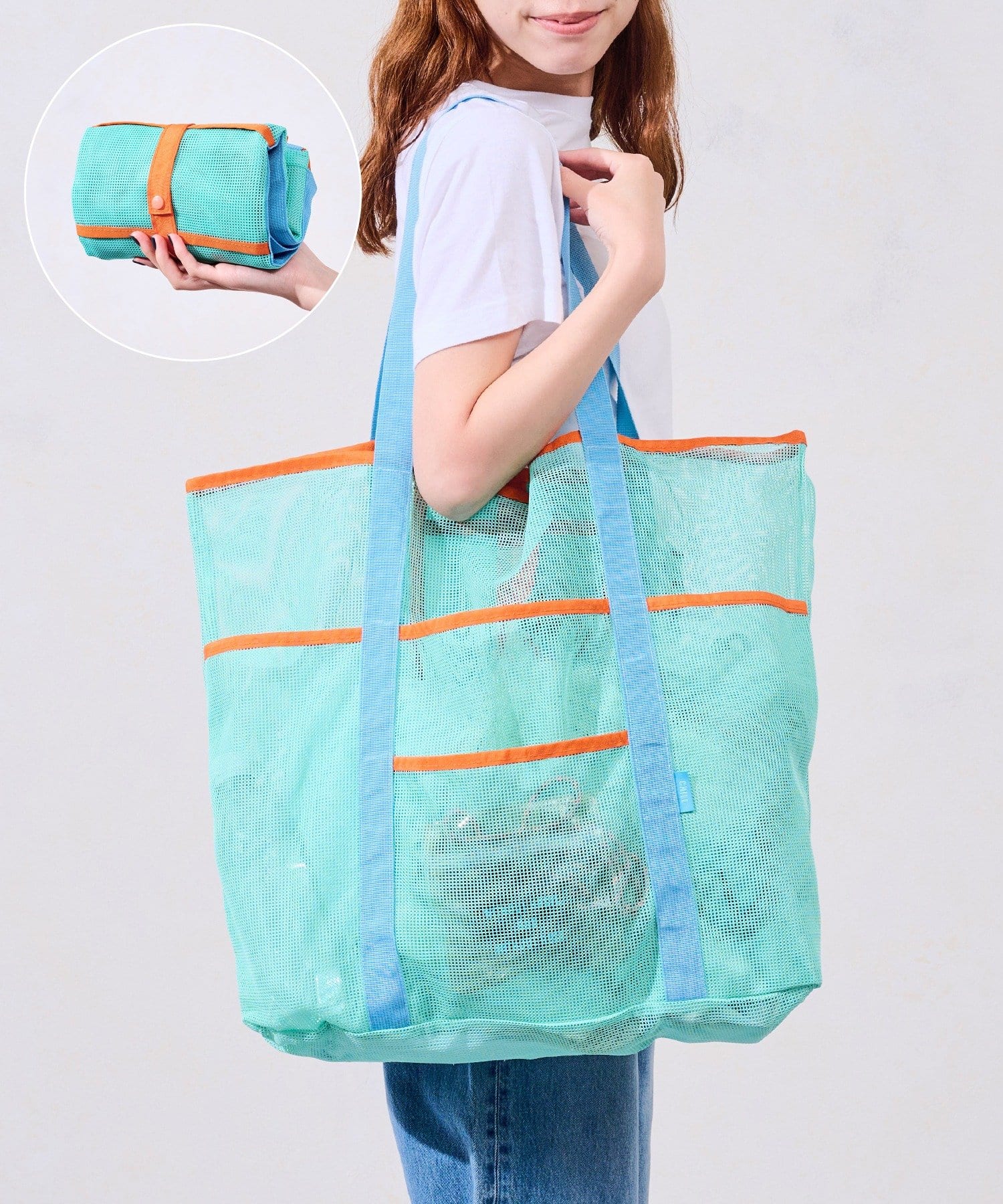 「大容量メッシュバッグ」（880円）