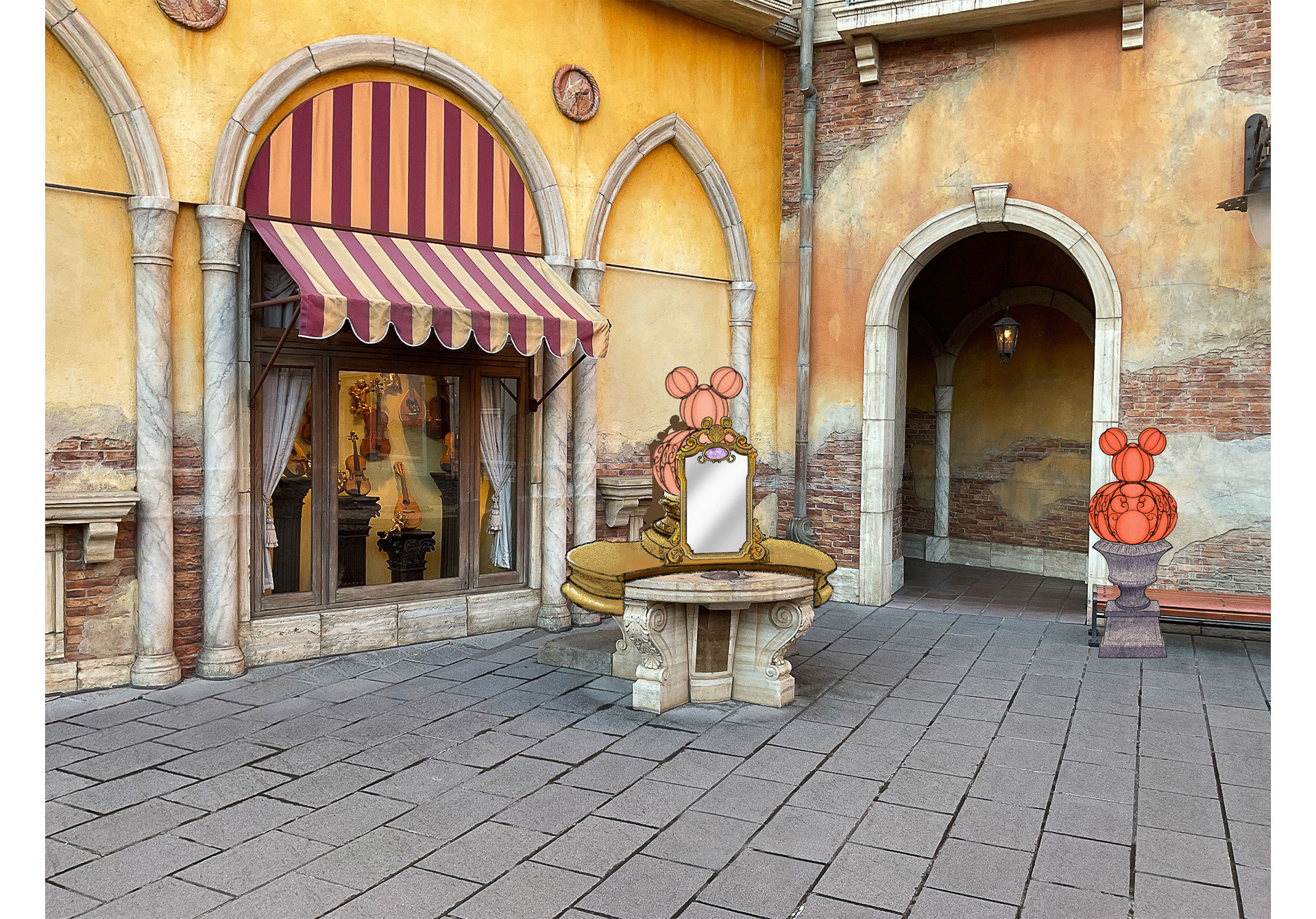 パラッツォカナルのデコレーション