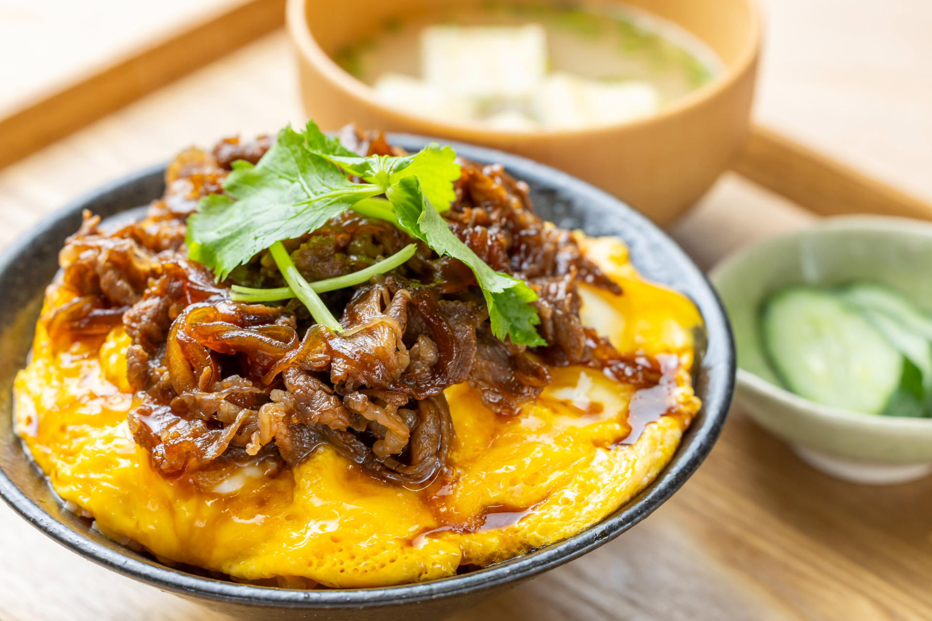 夢咲牛 とろたま牛丼（1870円）