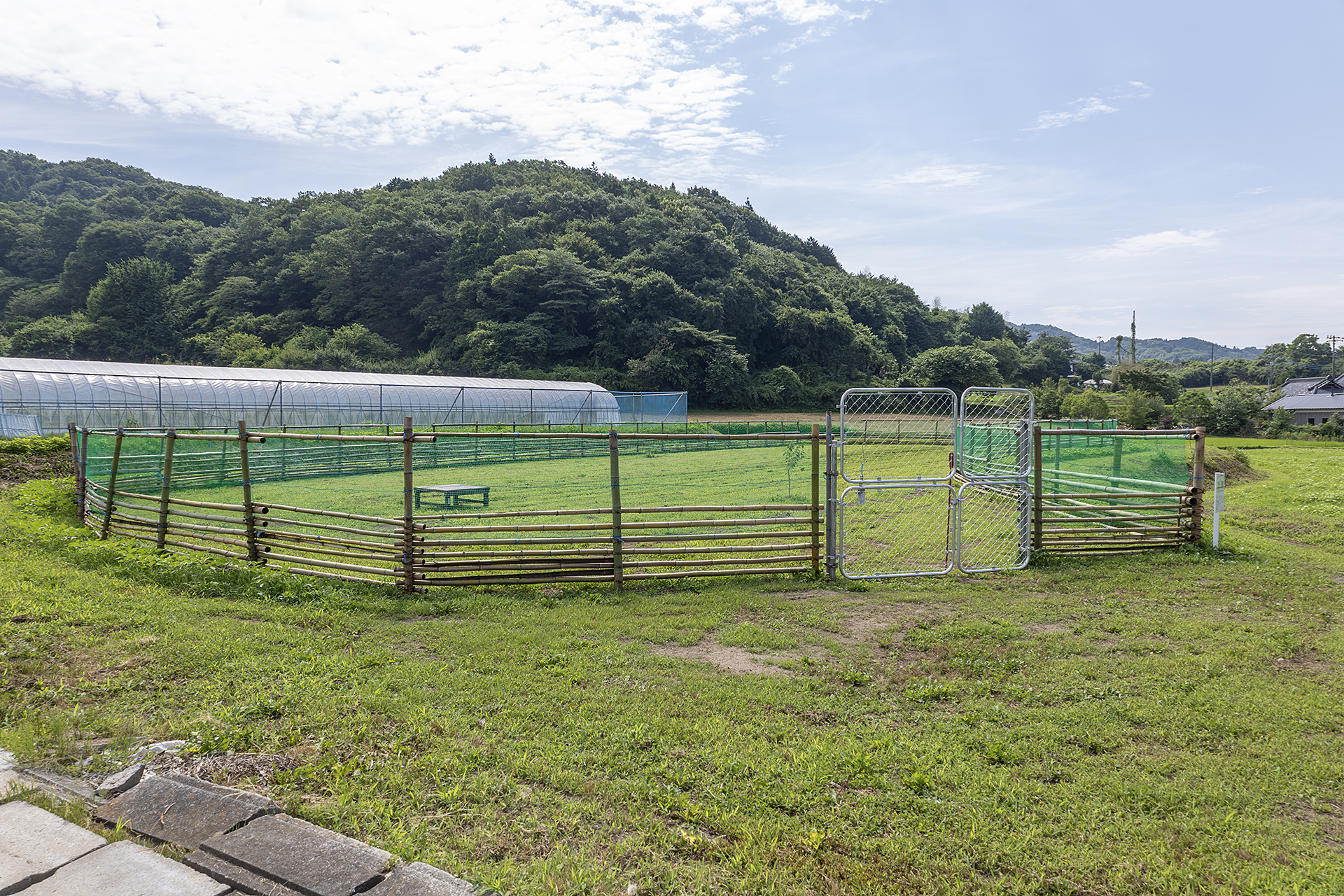 RVパーク捨吉から歩いてすぐのところにドッグランも用意している。ドッグランの利用は無料だが、ひと組ごとの貸し切りで利用時間は1時間以内というルールがある