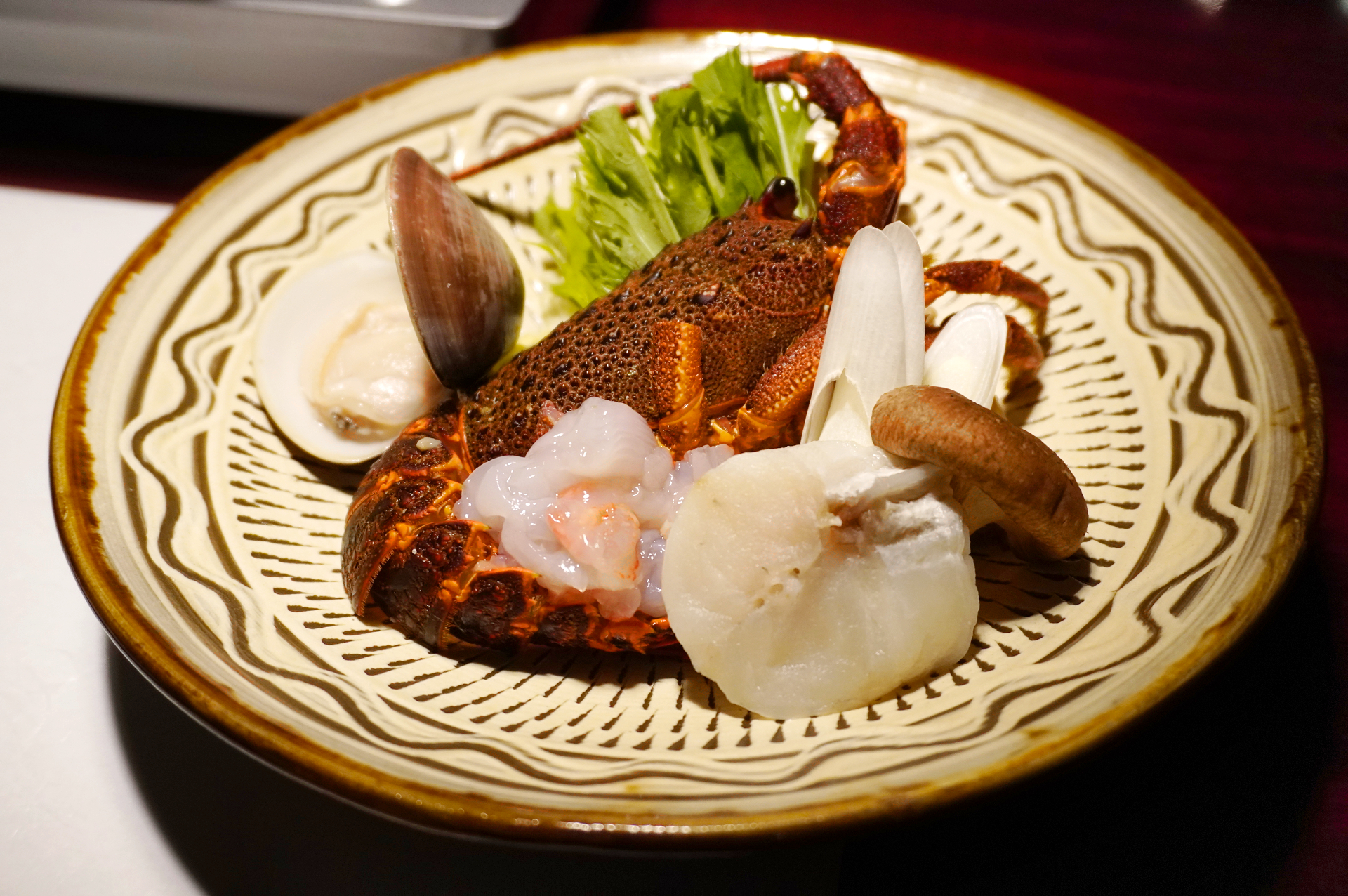 メインディッシュは豊後鍋