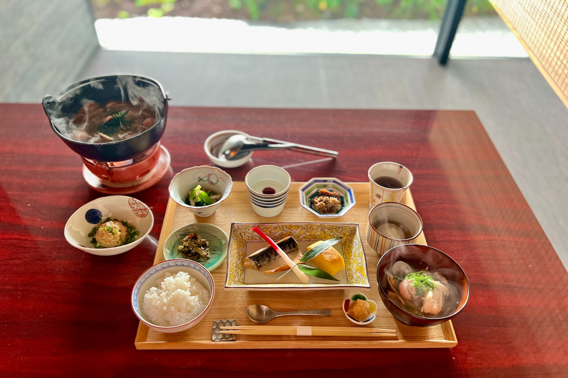 滋味深く、健康的な和朝食をいただきました