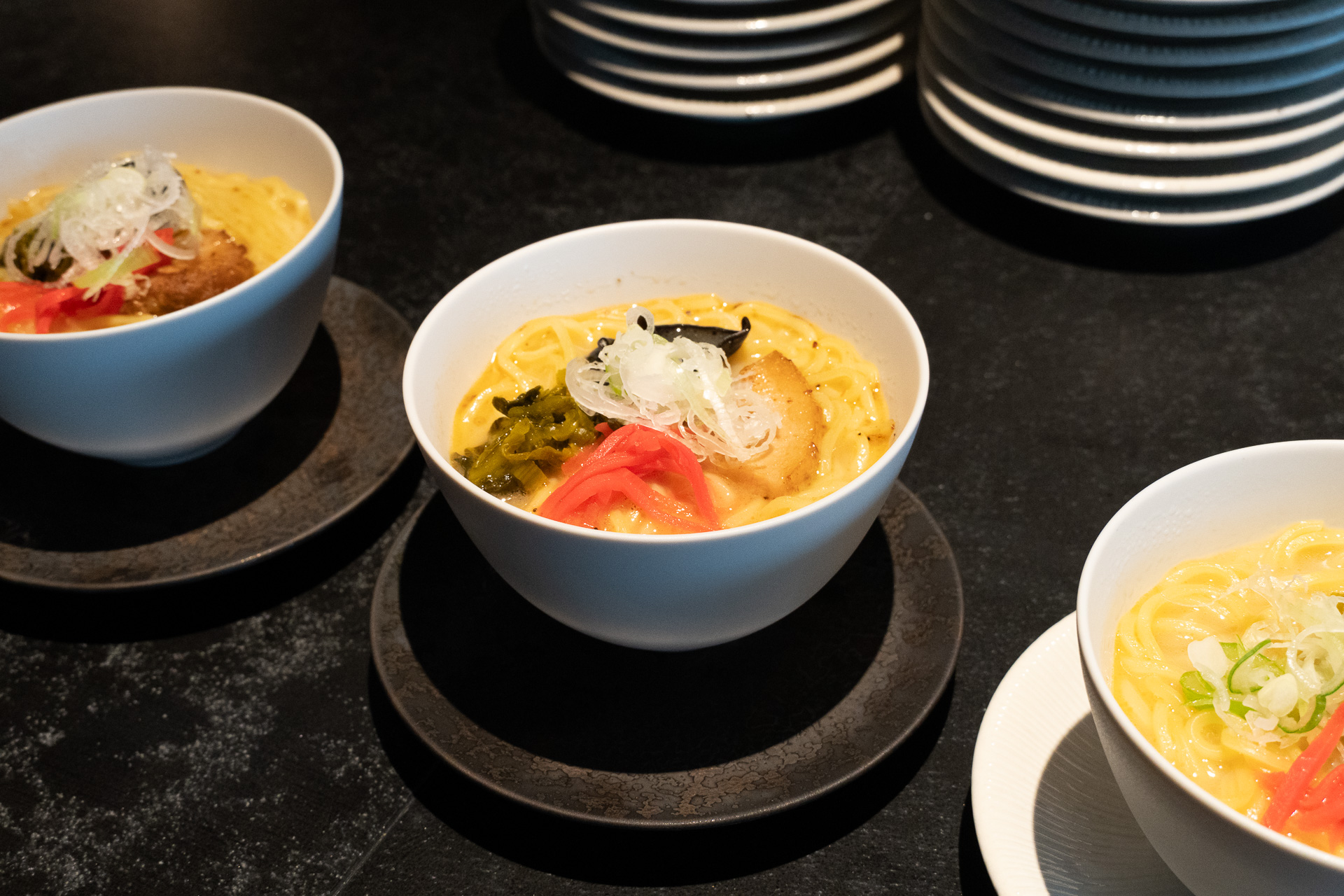 その場で作るラーメン