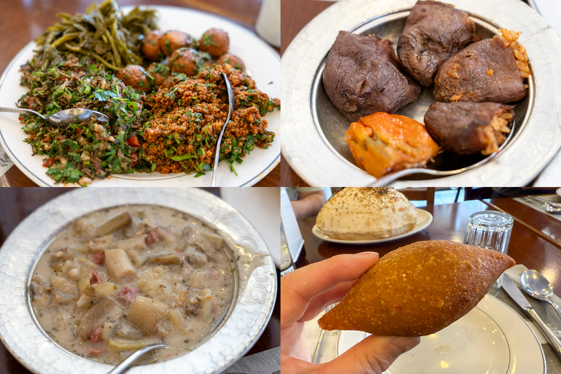 どれもこれも美味しかったけれど、また食べたいのはピロシキみたいな形の「イチリ・キョフテ」