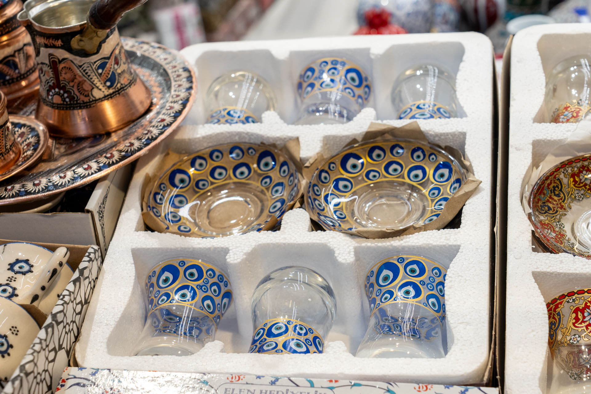 トルコの紅茶「チャイ」用グラスセット