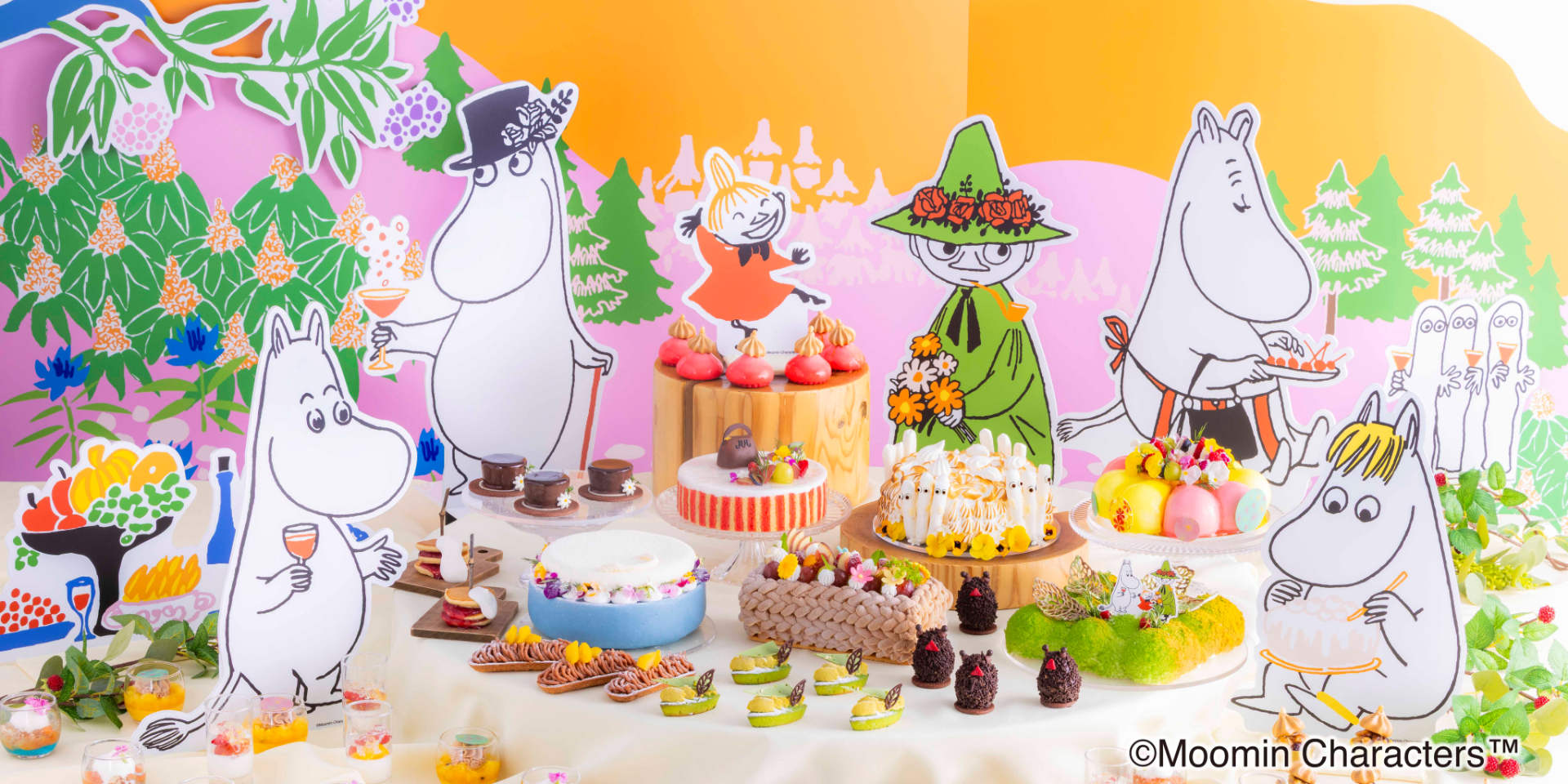 ヒルトン大阪で「ムーミン」スイーツビュッフェ開催