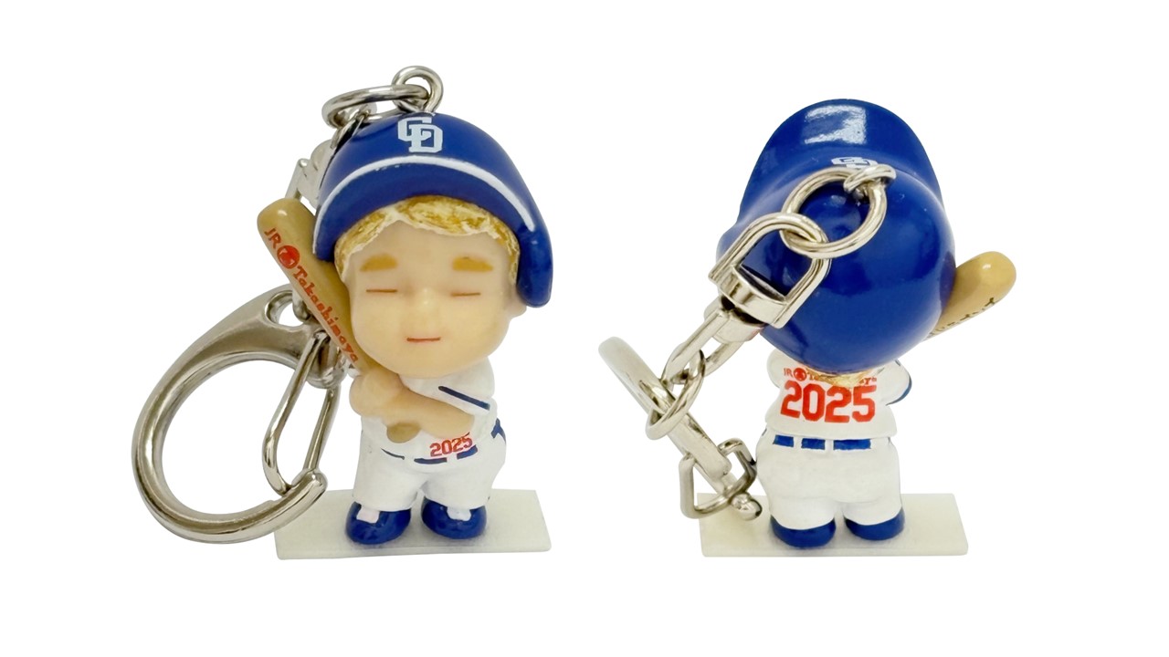 中日ユニフォームの「ローズちゃん」キーホルダー