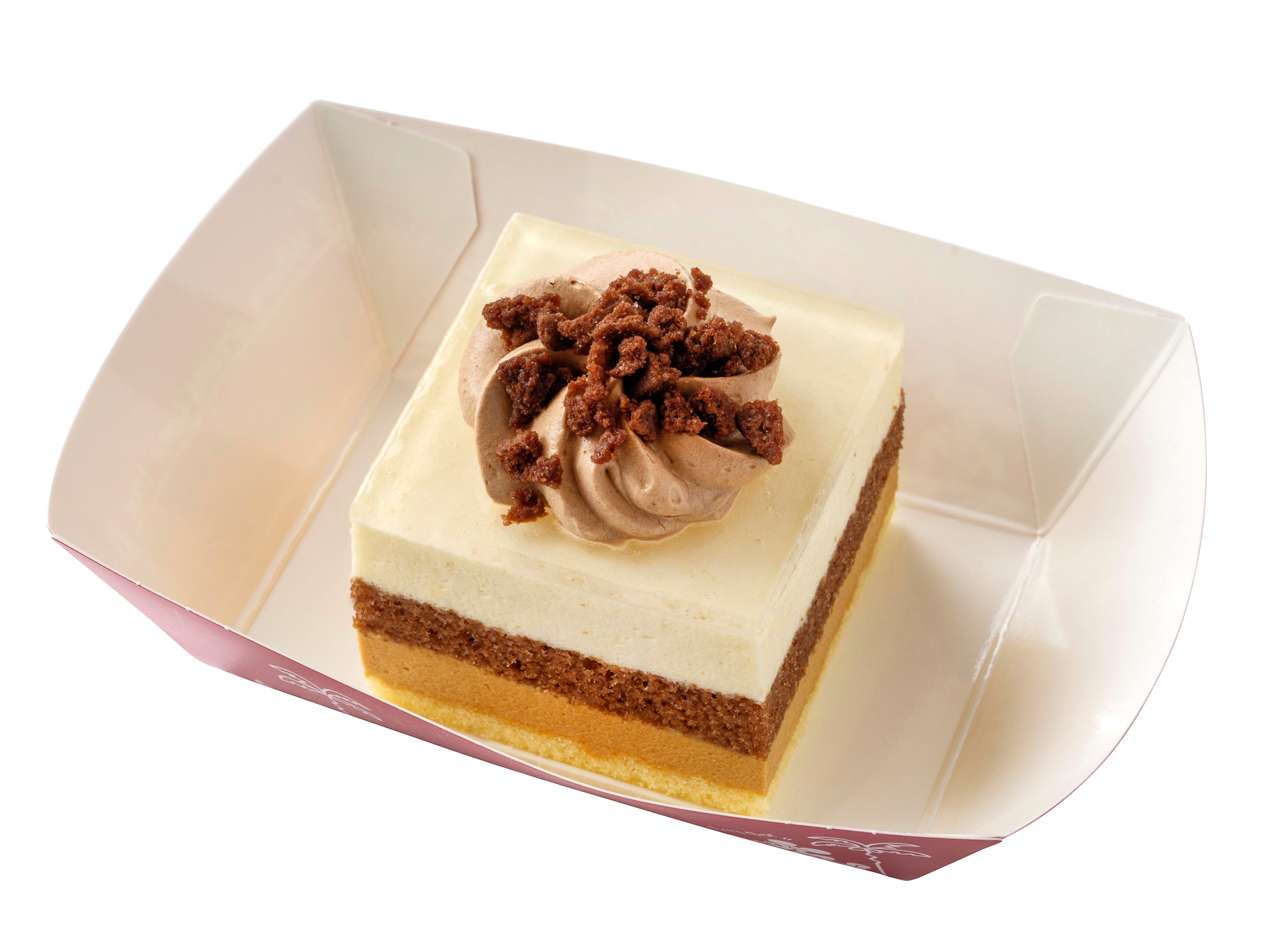 「キャラメルと洋梨のムースケーキ」（550円）