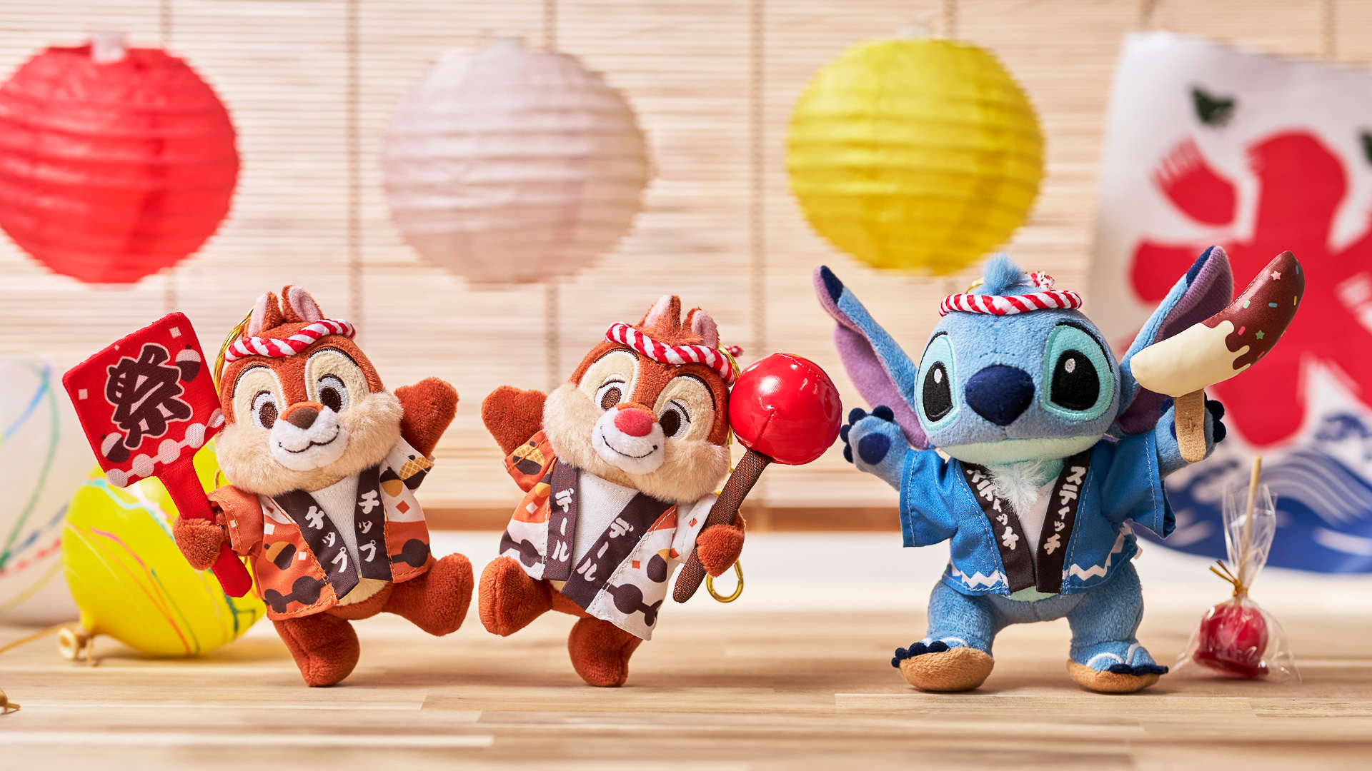 お祭りをテーマに、「ぬいぐるみキーチェーン」（3500円）も発売する