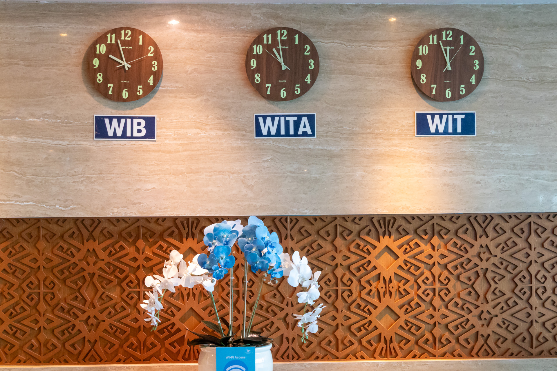 インドネシアで使われている3つの標準時