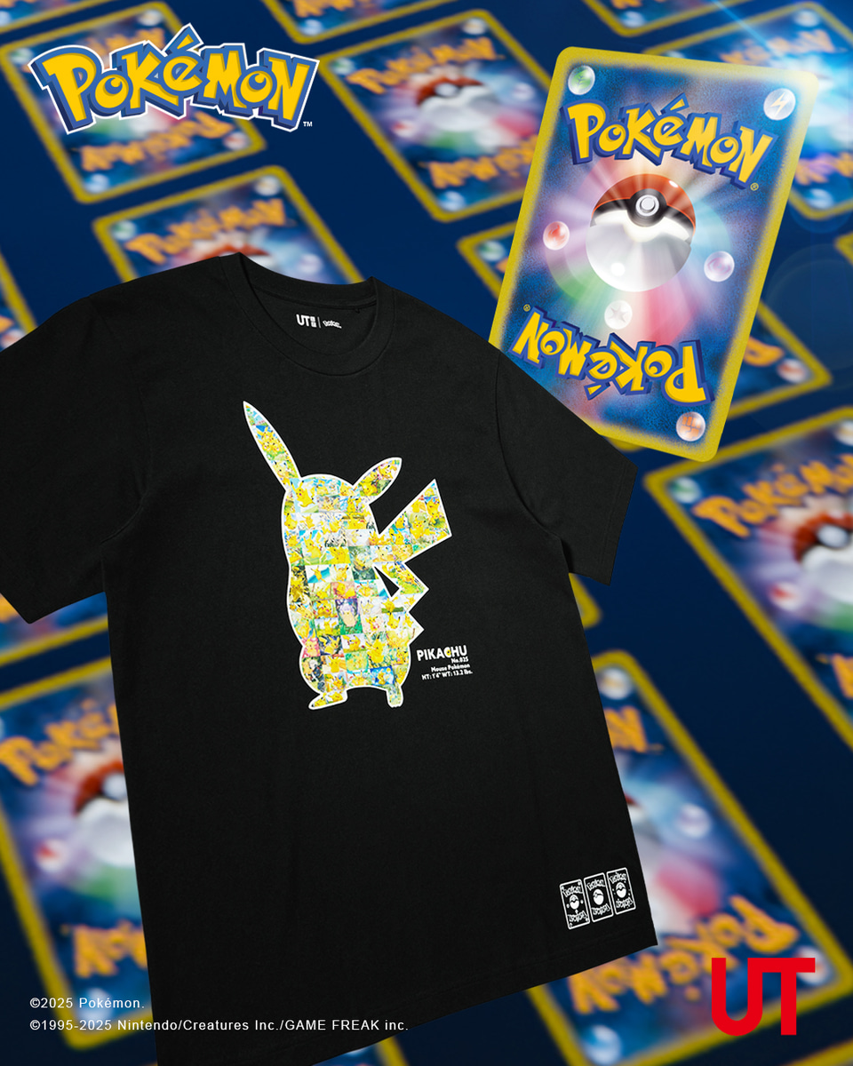 ポケモン　ピカチュウ Tシャツ　カード Mko.jpg