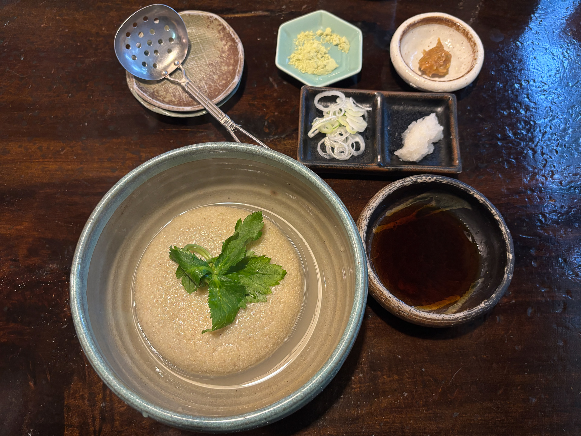 ふわモチ食感のそばがき