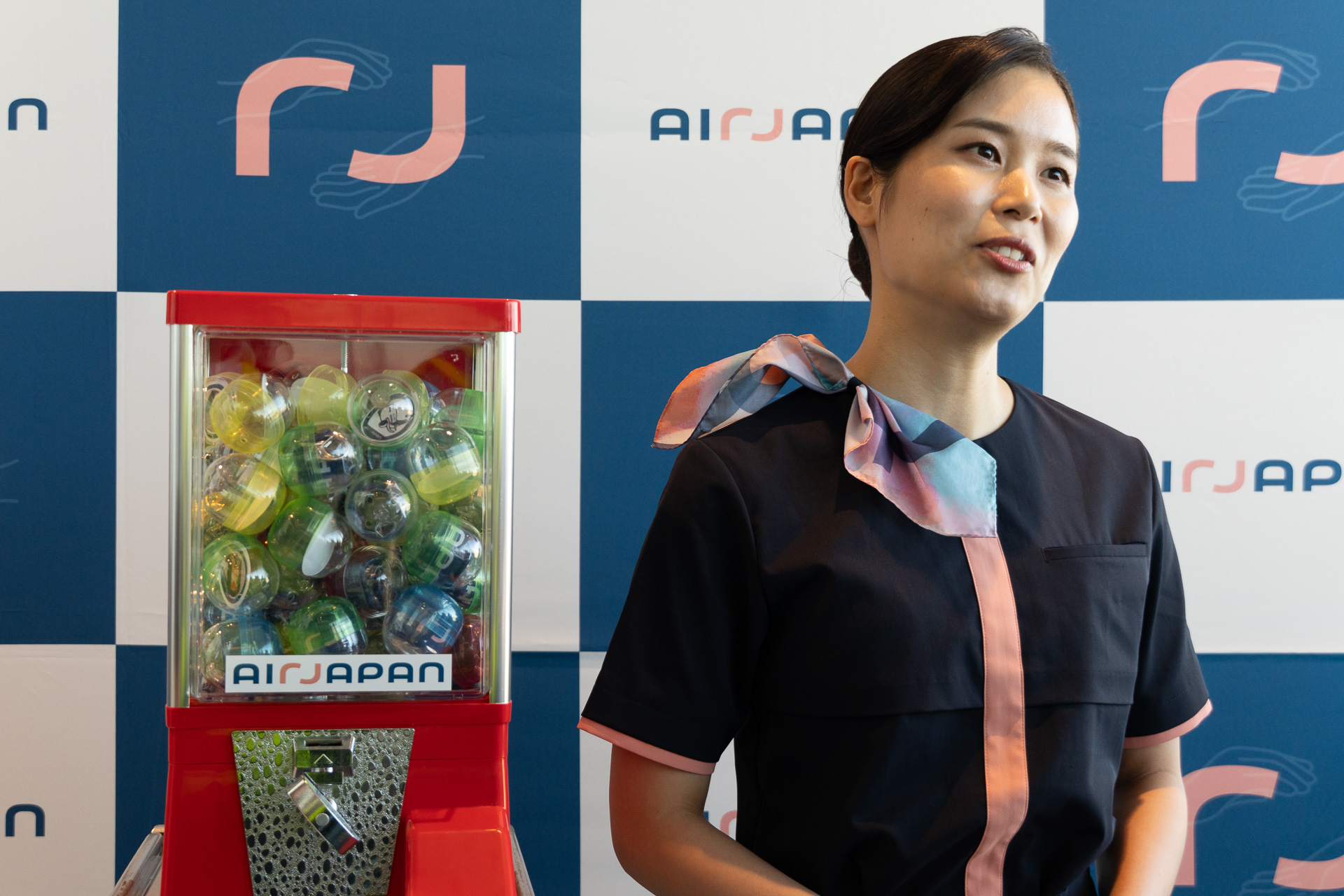 イベントを企画した株式会社エアージャパン 客室部 乗附朋美さん