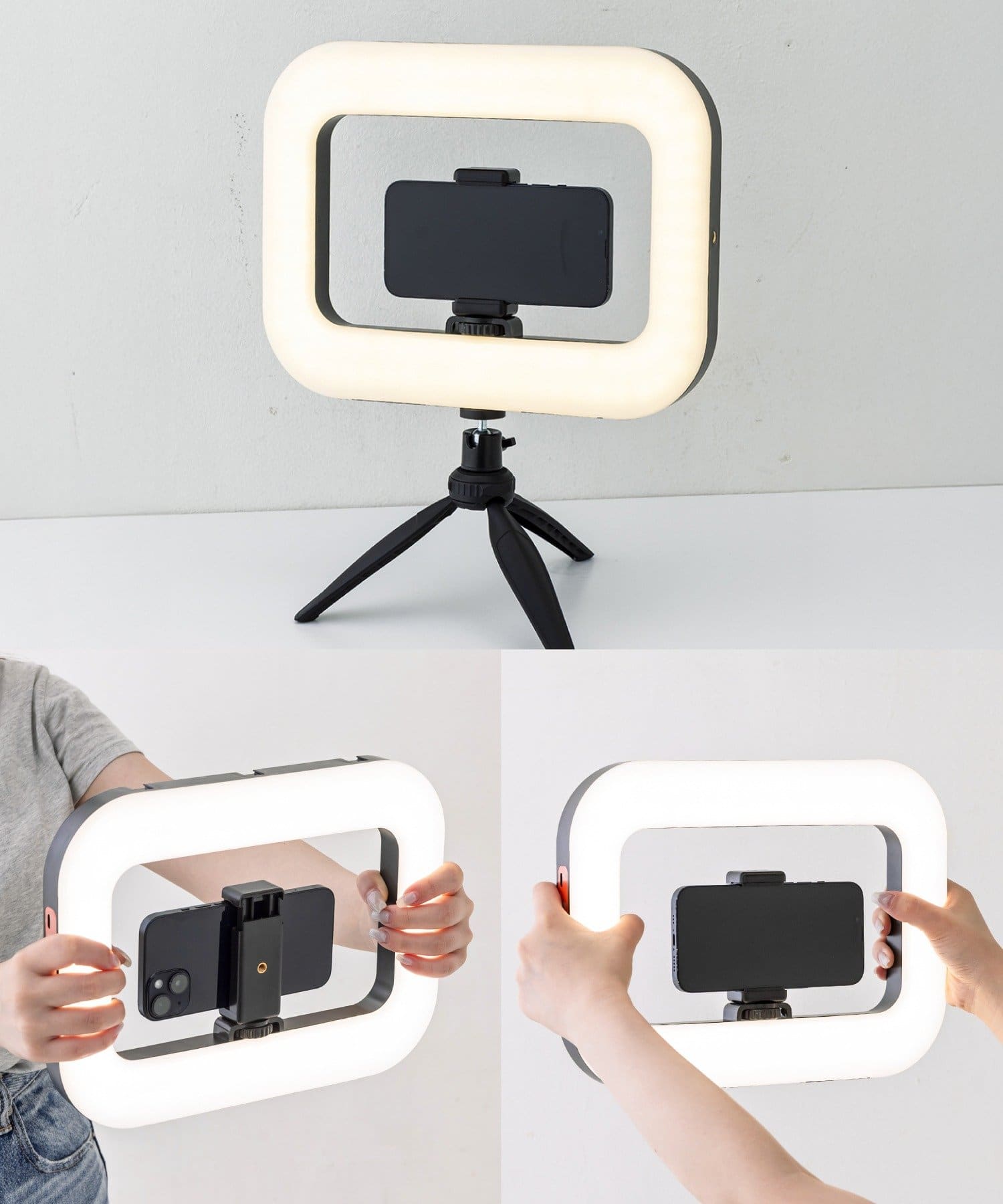 「LEDライトスマホホルダー」（3300円）