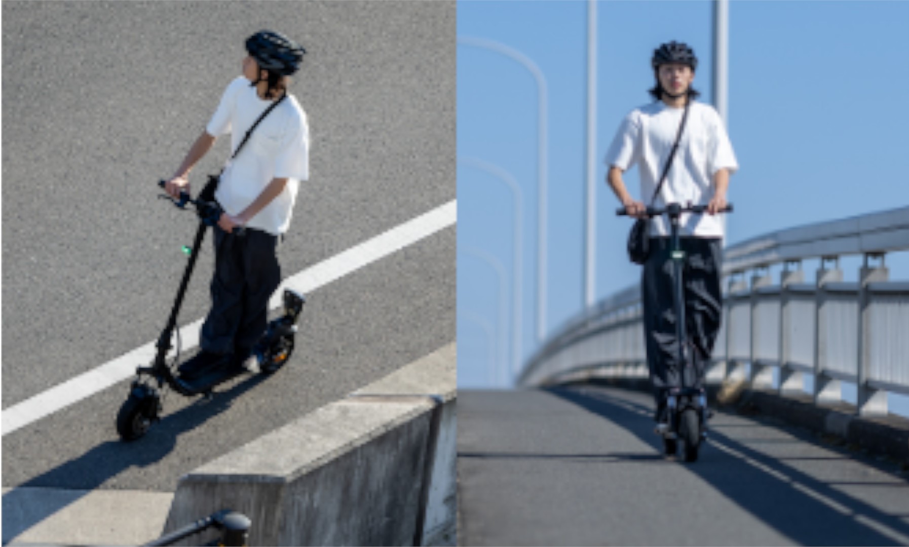 車道モードと歩道モードを搭載