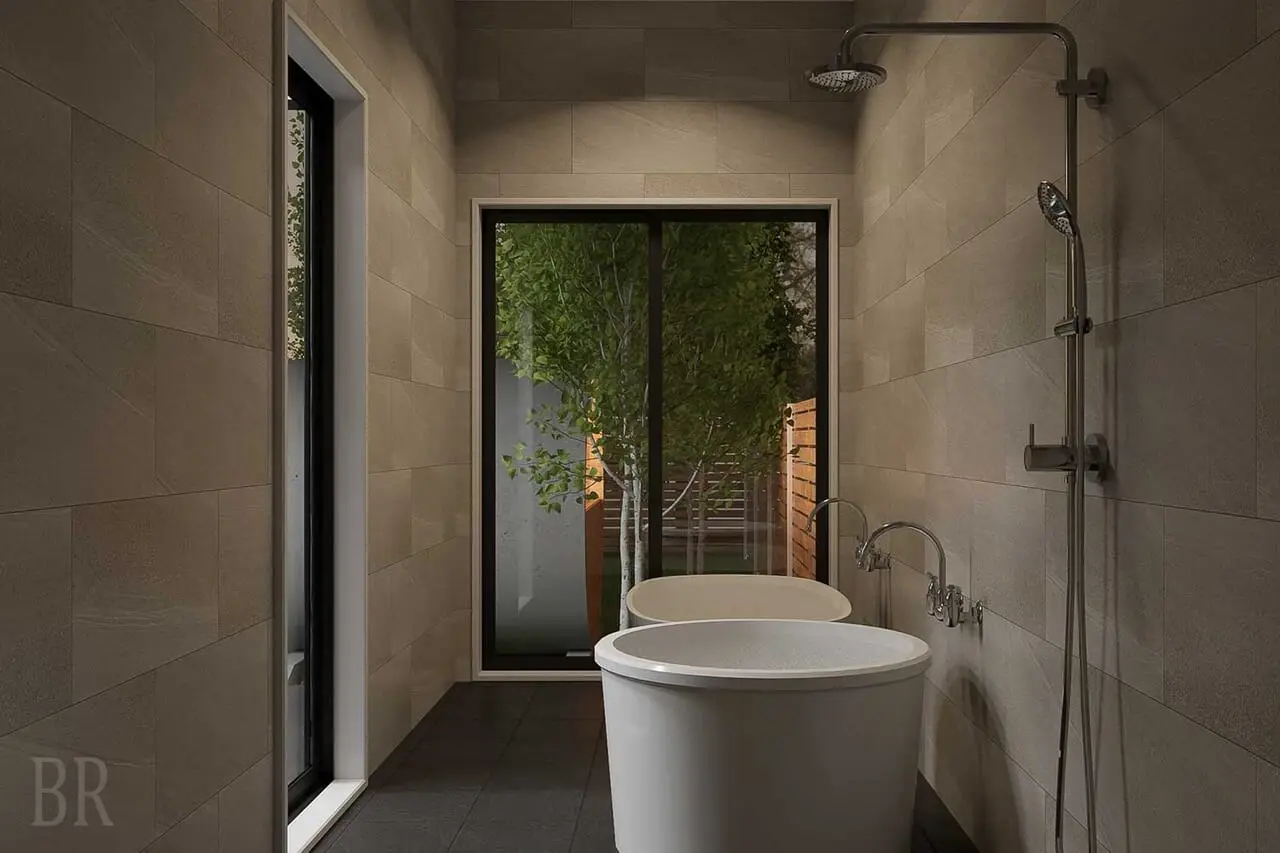 「ラグジュアリーヴィラ」のバスルーム