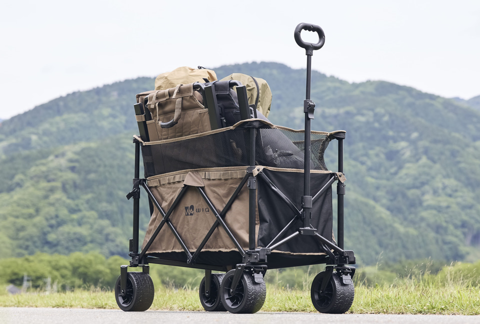 WAQ、耐荷重200kgで最大容量178L。折りたたみできる「アウトドア