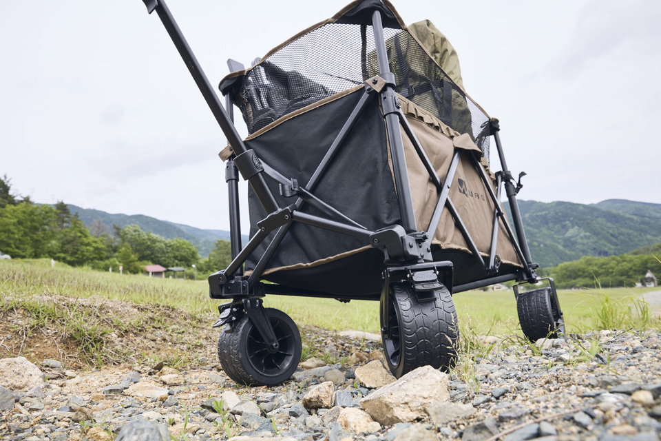 WAQ、耐荷重200kgで最大容量178L。折りたたみできる「アウトドア