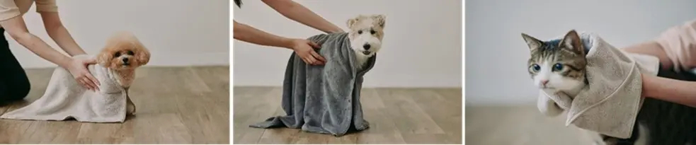 マイクロファイバー ペット用タオル