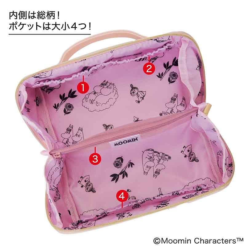 小さなアイテムを分けておくのに便利な内ポケットと、中央の仕切りとしてメッシュポケットが備わる