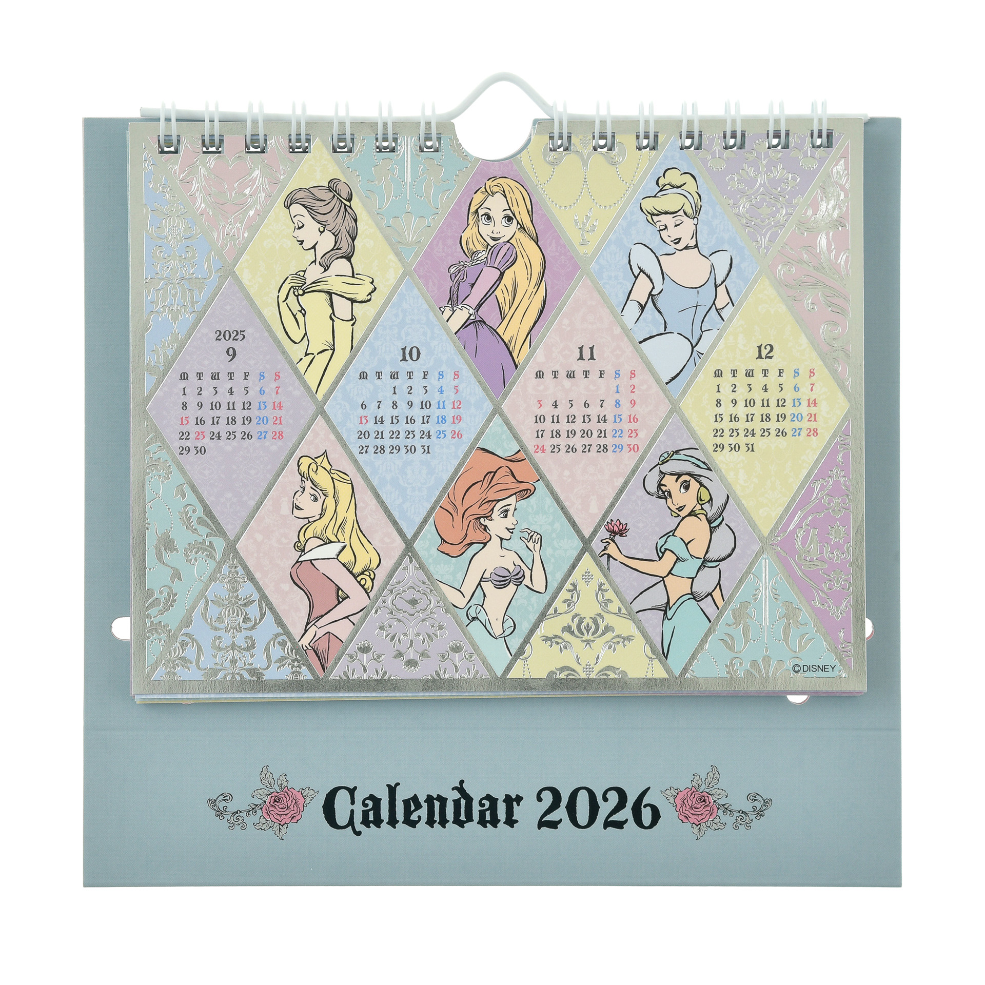 「卓上カレンダー＜ディズニープリンセス＞」（2200円）