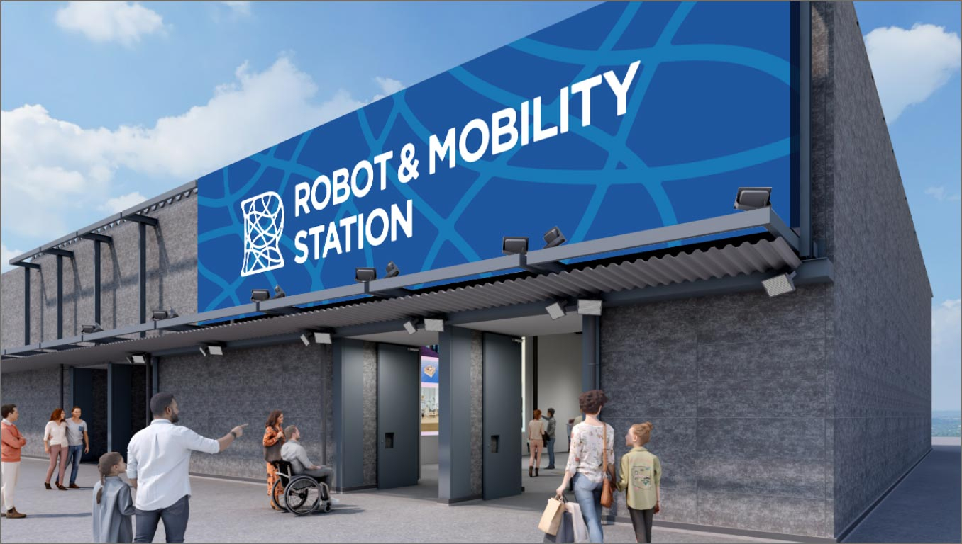 大阪・関西万博会場内のロボット＆モビリティステーションで展示を行なう