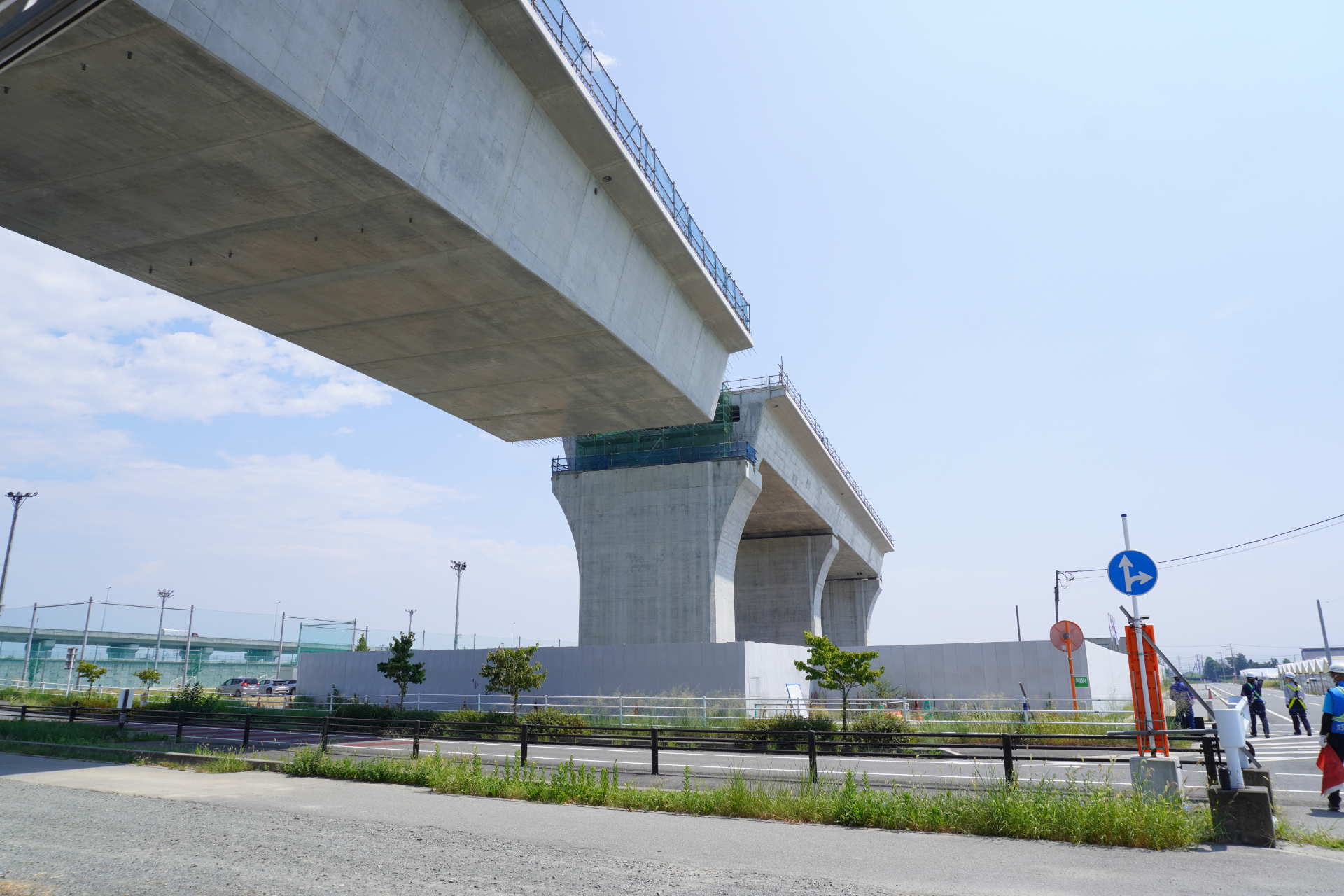 常永川橋りょう（中央市総合防災公園付近から見た外観）
