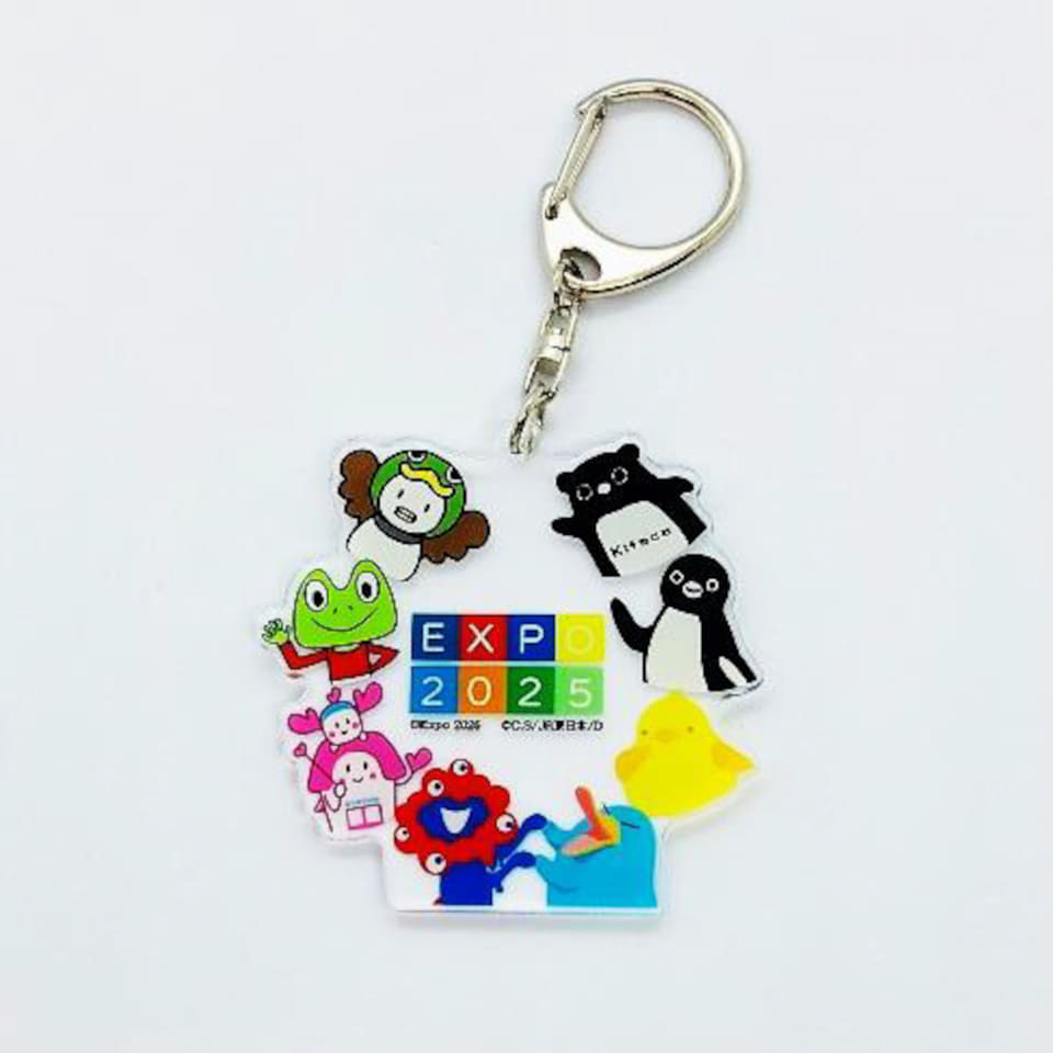 JR 7社キャラクター×ミャクミャク、万博限定ピンバッジセット