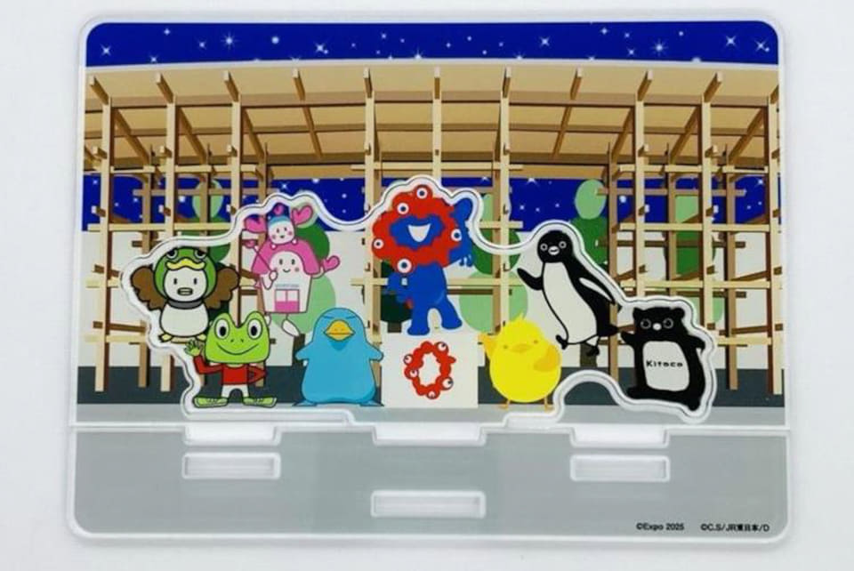 大阪関西万博　ミャクミャク　イコちゃん　JR7社ピンバッジセット　限定 JR 7社キャラクター×ミャクミャク、万博限定ピンバッジセット