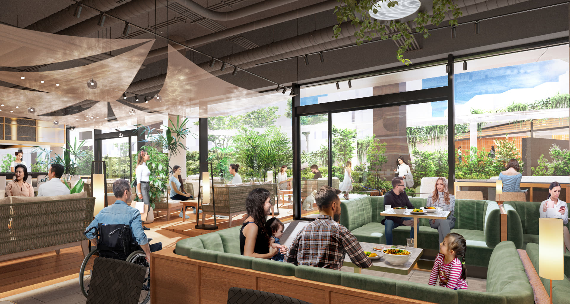 1階「GREEN DINING HALL（グリーンダイニングホール）」