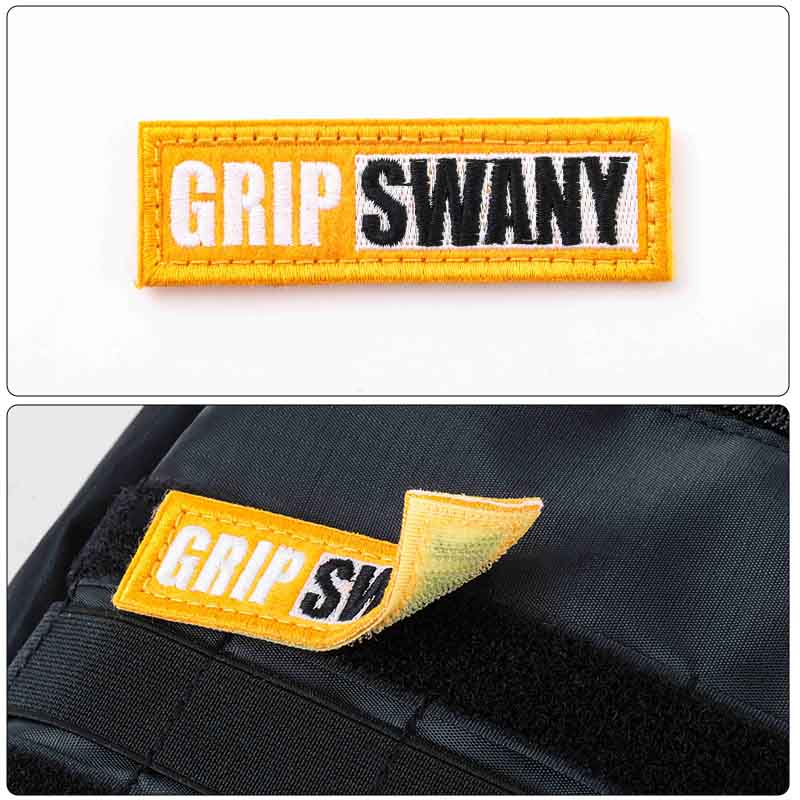 サイズは約35×10×25cm（幅×奥行き×高さ）。付属のワッペンは着脱可能