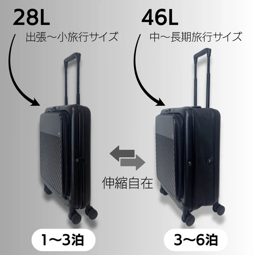 セール中❤️スーツケース 65L 3泊4日 大型 拡張機能付 隠しフック付き Siffler スーツケース キャリーバッグ 拡張機能付 中型 Mサイズ