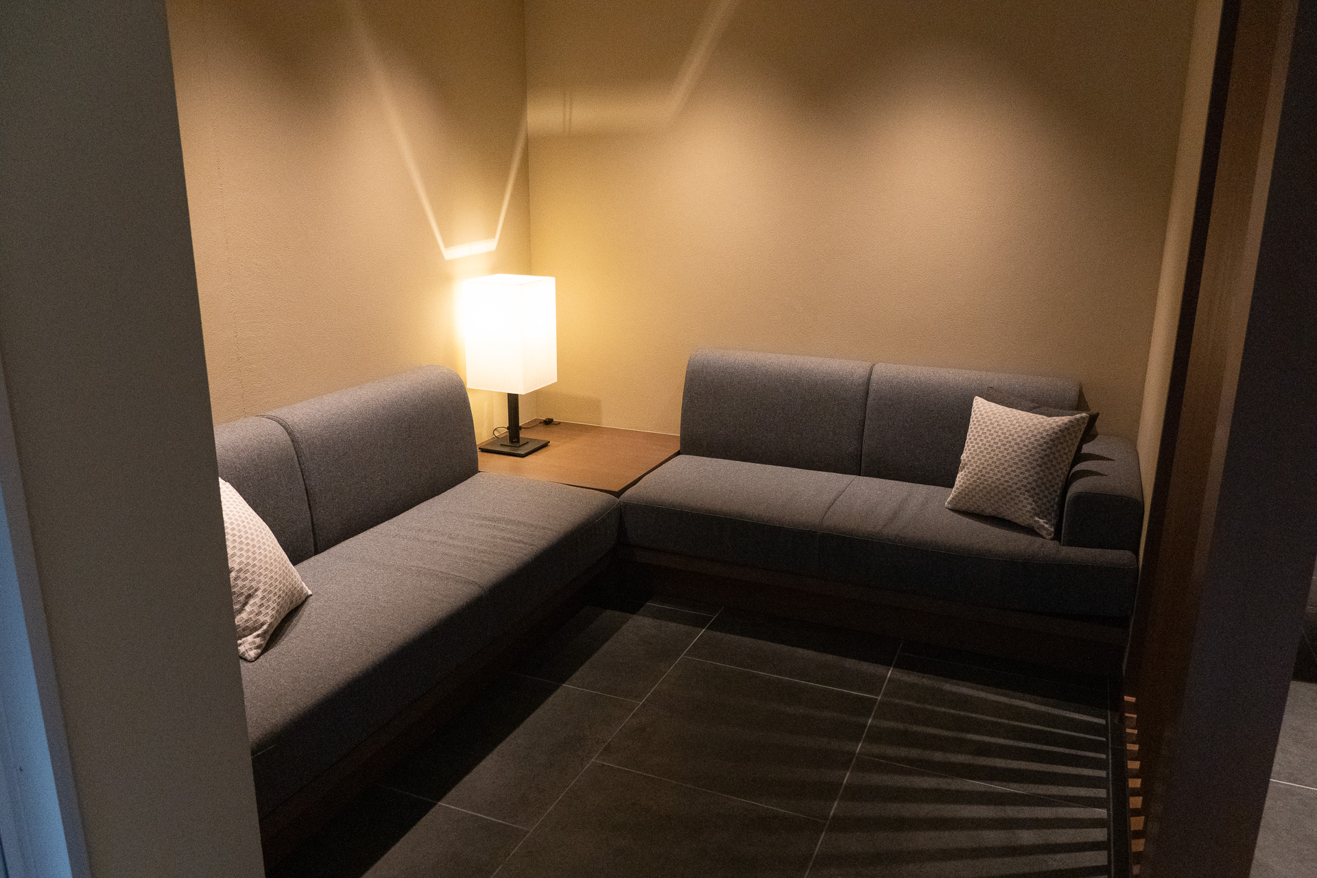 着席スペースも