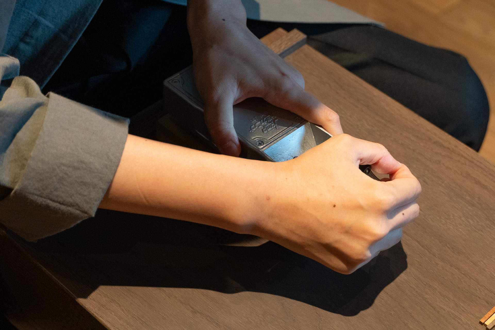 星野リゾート担当者による実演