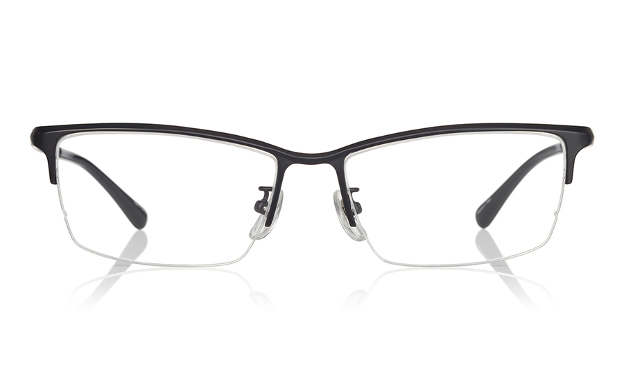 左から、ビジネスルックな「KM1154X-4A C1 マットブラック」（1万5000円）と、リラックスできるおうち用の軽いメガネ「AU2123N-5S C4 マットネイビー」（1万5000円）