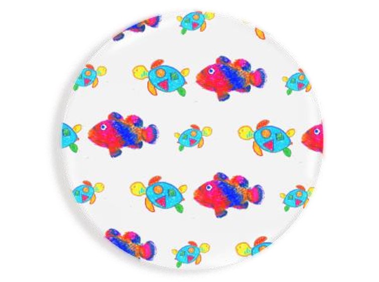 「チームラボボーダレス」の缶バッジの例